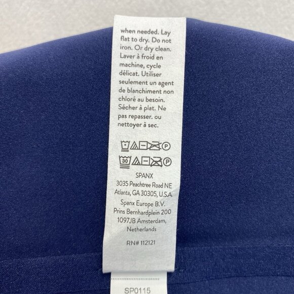 SPANX Smooth Undie-Tectable Thong Women Size 2X Navy Waistband Elastic-Free New - Picture 6 of 14